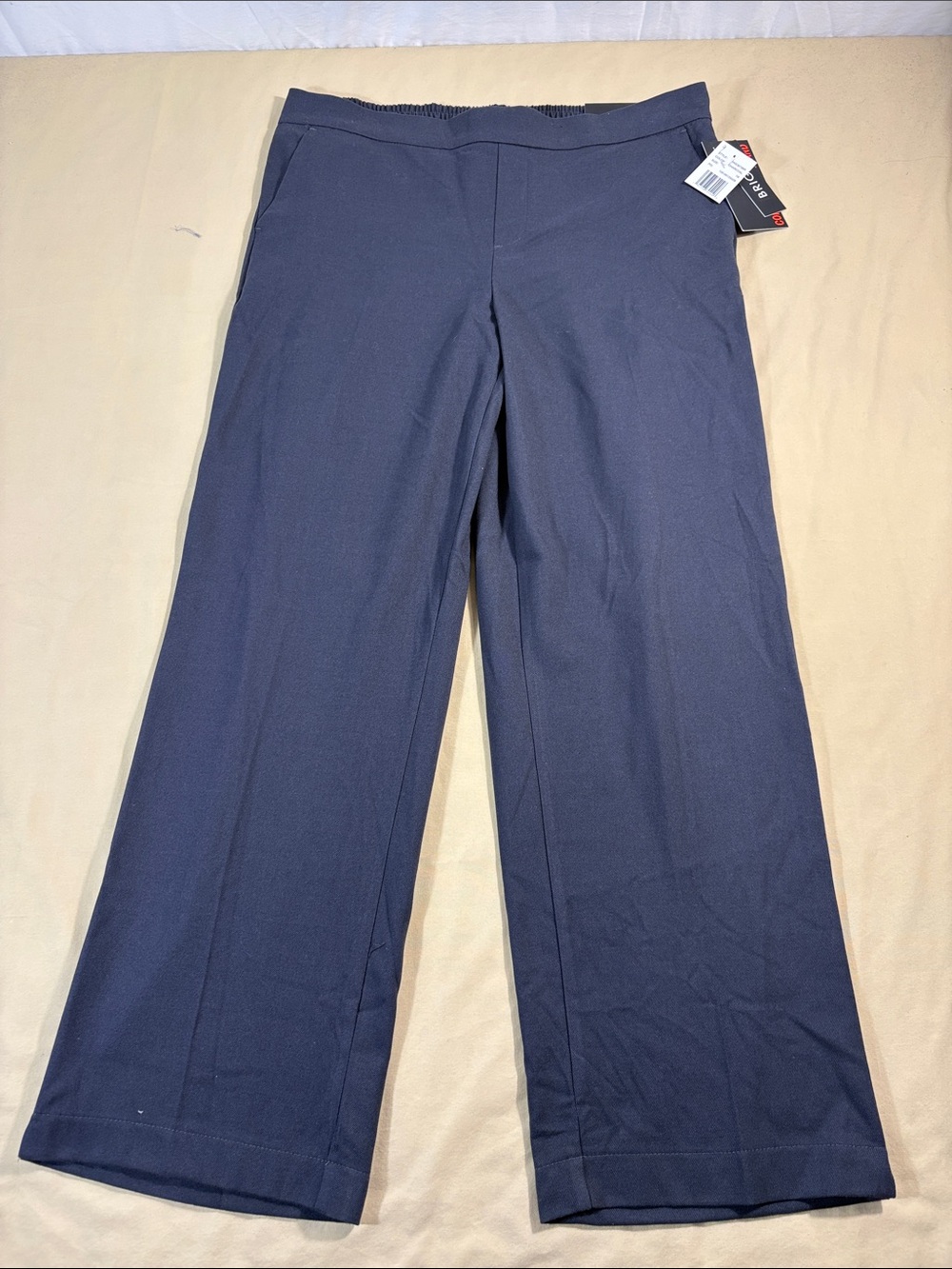 Briggs NWT Charcoal Gray Straight Leg Comfort Waistband Career Dress Pants Sz 16